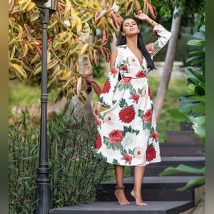H&M Floral Wrap dress- Size 16 - New With Tags